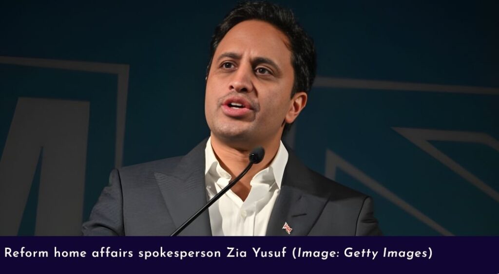 Reform home affairs spokesperson Zia Yusuf