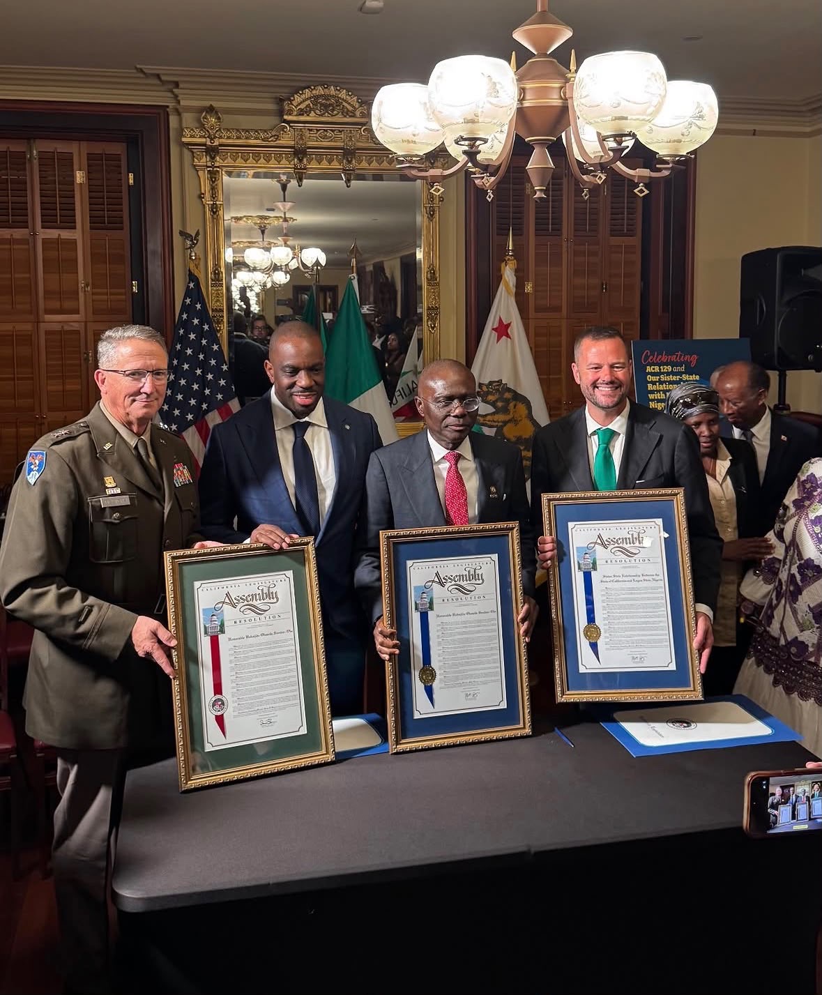 Lagos State and The State of California Sign A Sister State Agreement